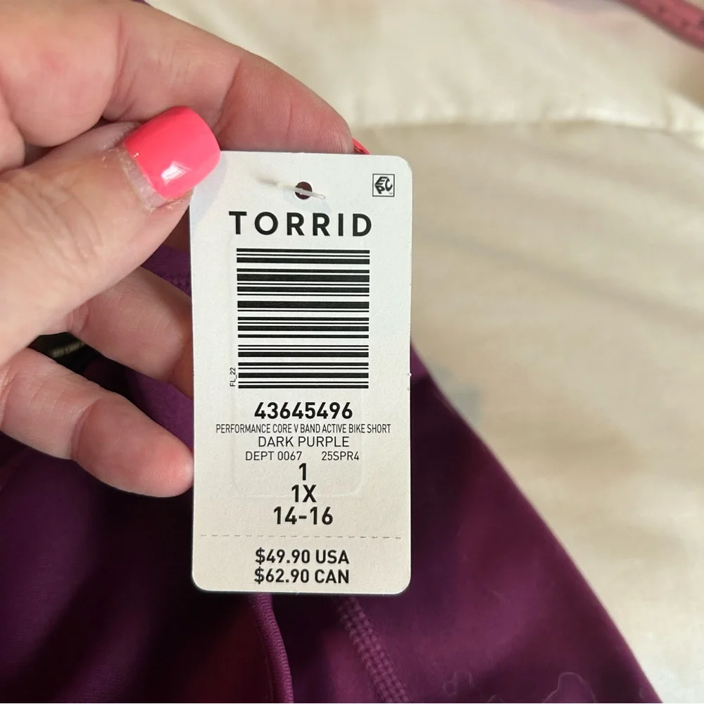 Torrid Purple Bike Shorts - Picture 8 of 8